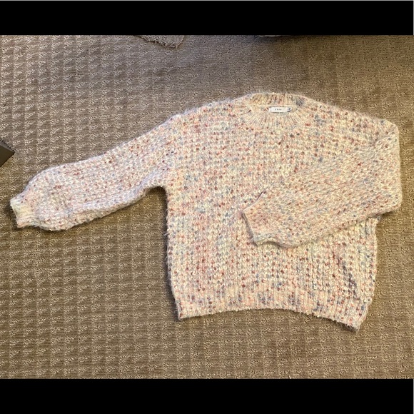 Multi-color fuzzy knit sweater - Picture 2 of 5